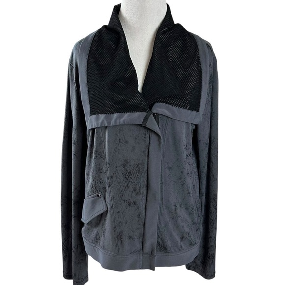 Vintage Y2K Deca Paris Fishnet Full Zip Jacket a WhimsyGoth Punk 12 Large Artsy - Picture 4 of 14